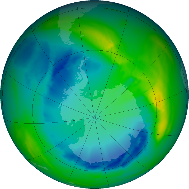 Ozone Map 2007-08-08